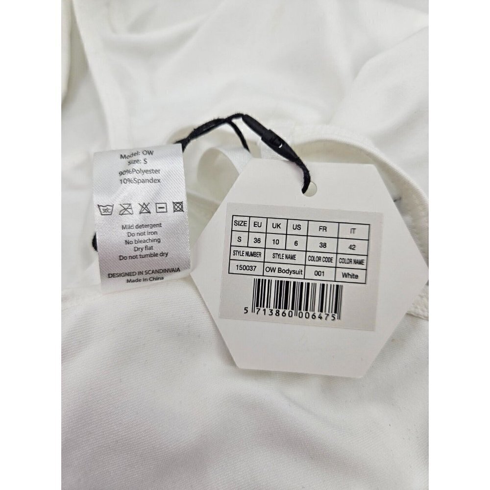 New OW Intimates Bodysuit Womens Small/6 White Tank Sleeveless Top - Picture 7 of 8